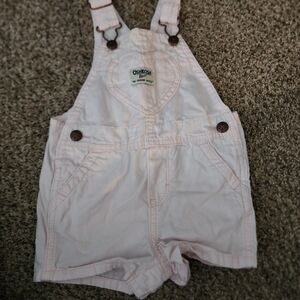 OshKosh B'gosh Pink Shortall Overalls Classic Design, 12M